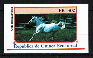 Экваториальная Гвинея, 1976, Лошади, блок